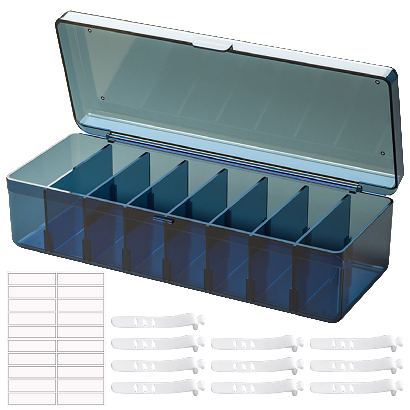 Pnellth 1 Set Data Cable Storage Box Durable Versatile Cable Management