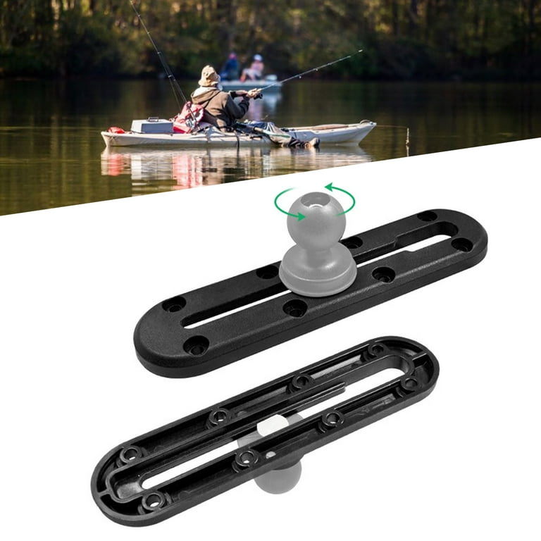 Pnellth 1 Set Kayak Track High Stability Simple Installation Fishing Rod  Holder Cup Holder Mount Track System Kayak Accessories