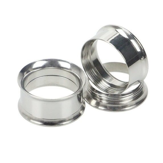 Pnellth 1Pc Ear Expander Skin-friendly Stainless Steel Double Flared Ear Gauges for Men Women Steel