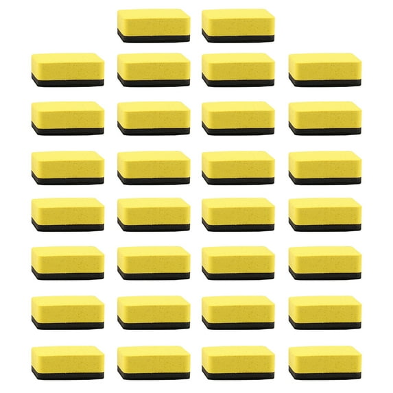 Pnellth 30Pcs Dry-Erase Erasers Magnetic Whiteboard Dry Erasers Bright Color Compact Size Portable Mini Dry-Erase Board Erasers