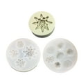 thumbnail image 1 of Pnellth 3Pcs Silicone Mold Lotus Shape Soap Mold Reusable Candle Making Mold Non-stick Cake Chocolate Mold for Home, 1 of 7