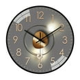 thumbnail image 1 of Pnellth 8" Modern Geometric Theme Indoor Wall Clock, Silent Mechanism, 1 of 7