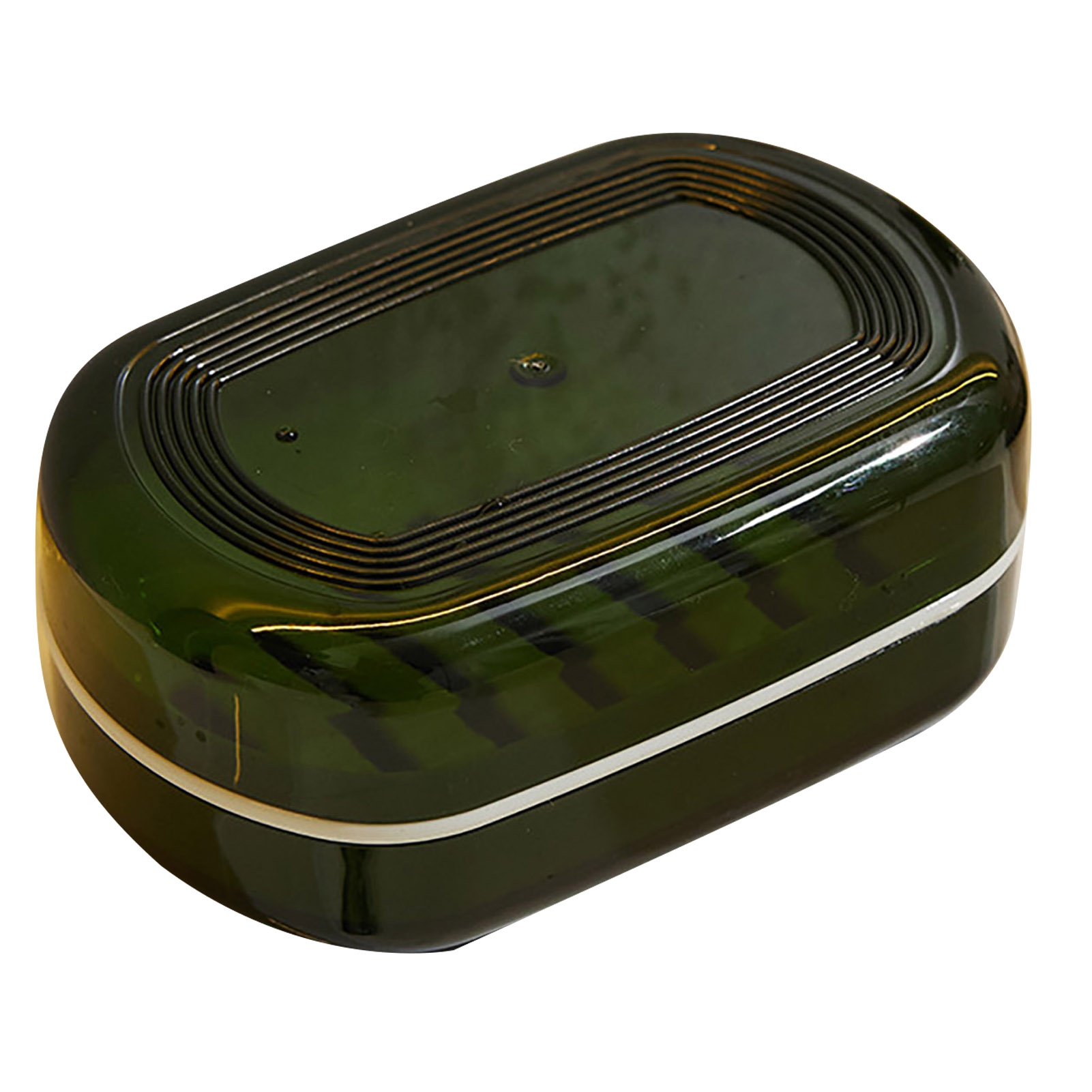 Pnellth Bathroom Soap Box???Double-layer Quick Drainage Transparent with ...