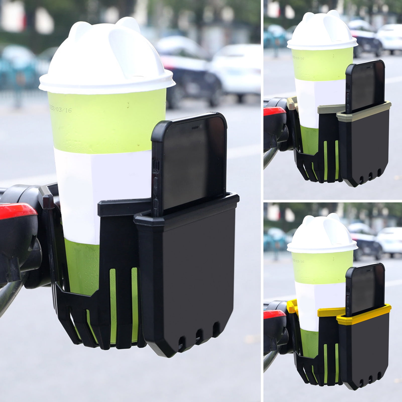 Pnellth Bicycle Cup Holder Tough High Compatibility 360 Degree Rotation