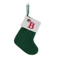 thumbnail image 1 of Pnellth Christmas Socks Letter Embroidered Hanging Knit Stocking for Festive Holiday Decorations, 1 of 8