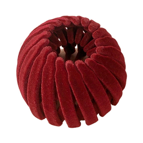 Pnellth Creative Hair Ring Retractable Resin Elegant Bird Nest Shape Hair Rope for Girls