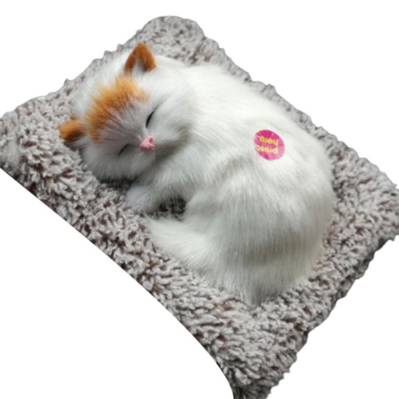 Pnellth Display Mold Sleeping Cat Design Purifying Air Plastic Cartoon Simulation Animal Model for Car