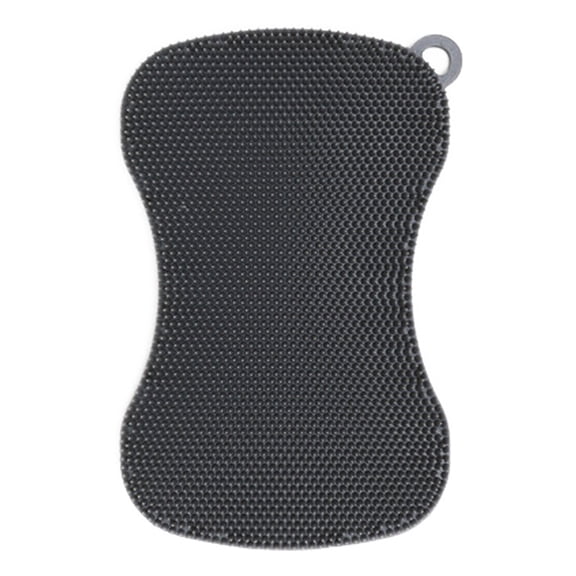 Pnellth Double-Sided Dish Scrubber Cleaning Brush Soft Flexible Reusable Non-scratch Multipurpose Oil Stain Remover Kitchen Cleaning Tool