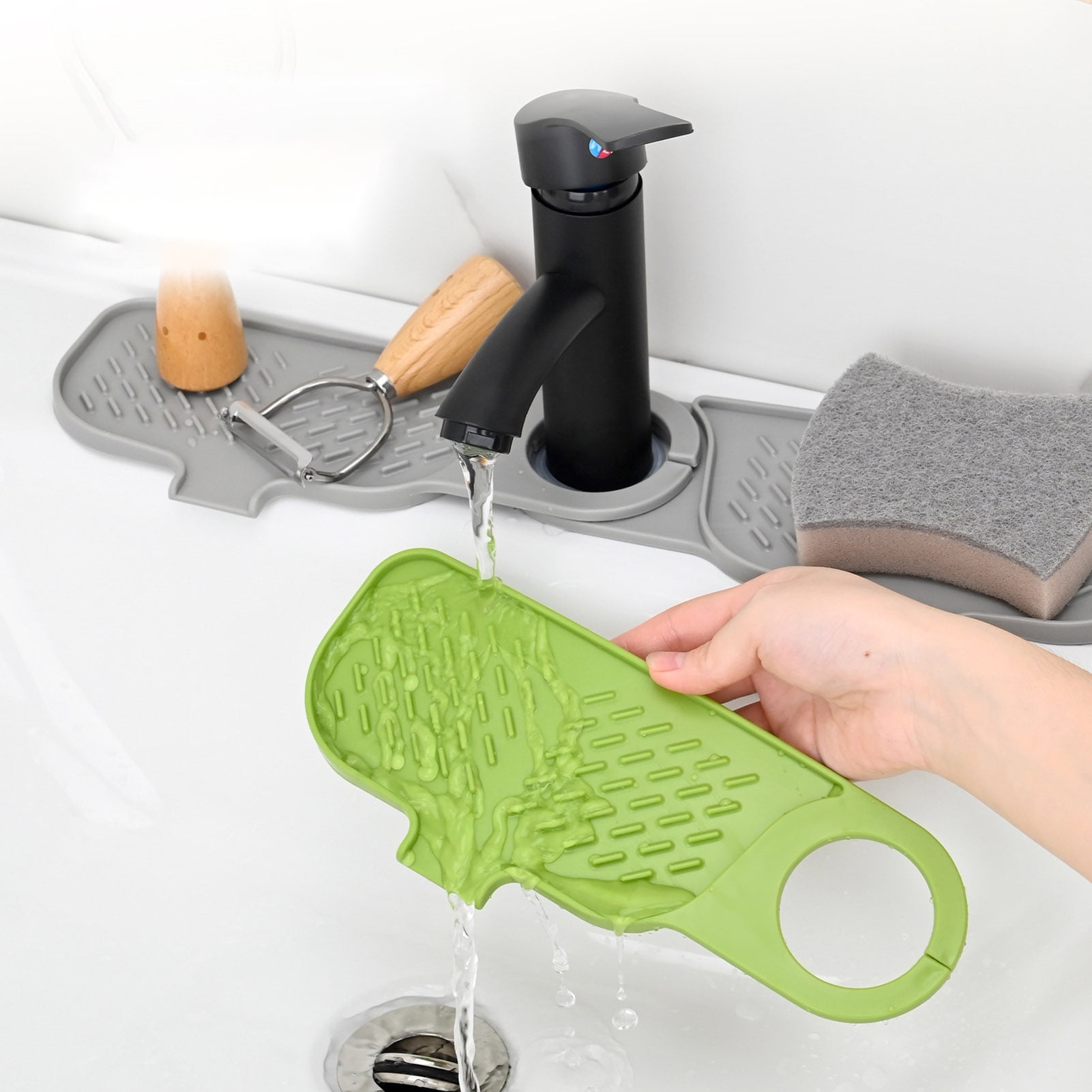 Pnellth Drain Pad Easy to Clean Anti-splash Quick-drying Stain ...