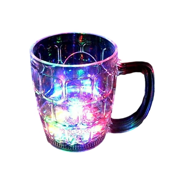 Pnellth Glowing Beer Cup LED Color Changing Dragon Cup Water Activated Light-Up Transparent Drinking Mug for Bar Party