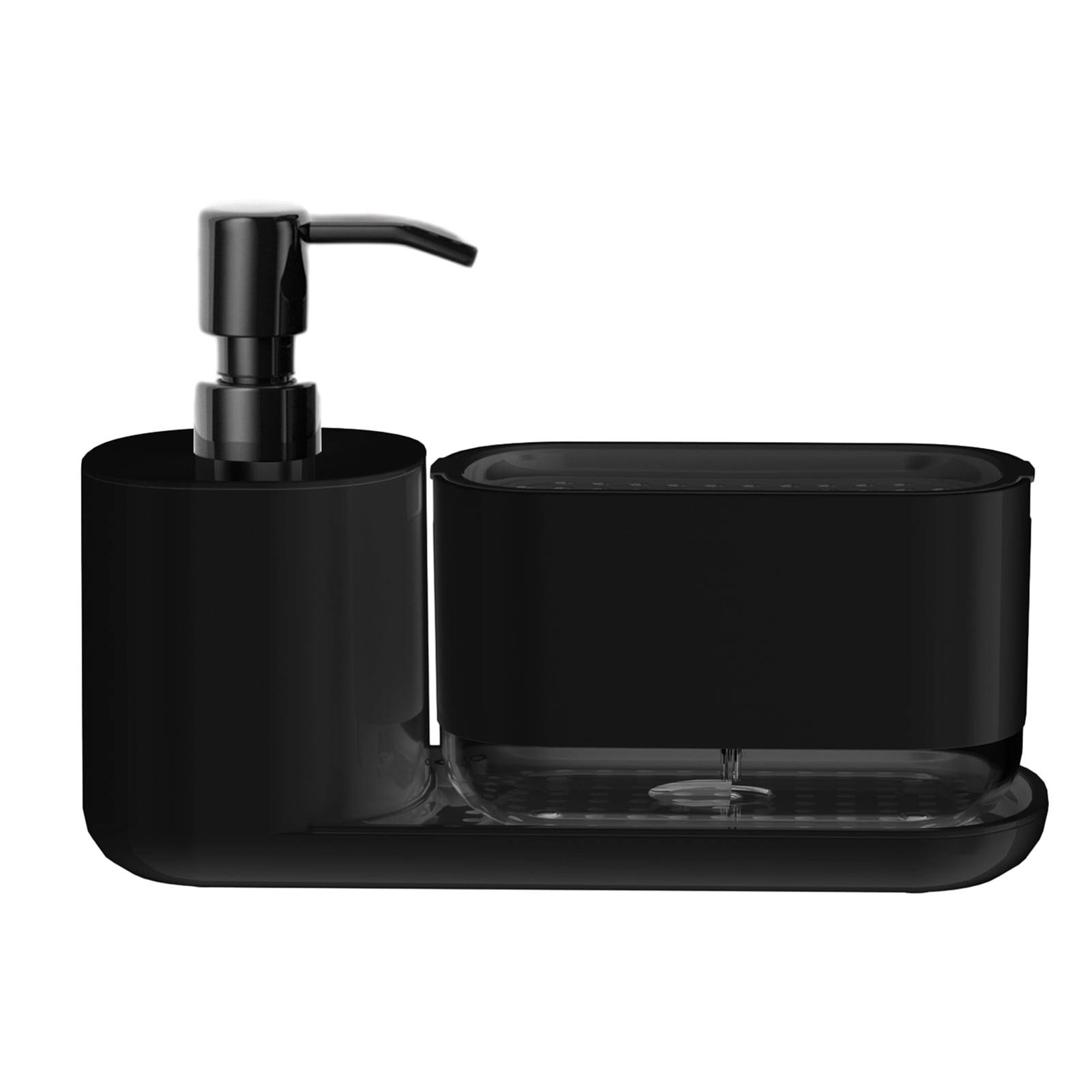 Pnellth Kitchen Dish Soap Dispenser with Sponge Holder AntiSlip Base
