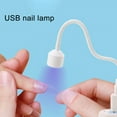 thumbnail image 1 of Pnellth LED Nail Lamp Plug-and-Play Bent Freely ABS Nail Gel Polish USB Plug Curing Drying Light Machine Nail Tools White, 1 of 8