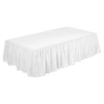 thumbnail image 1 of Pnellth Plush Ball Ruffled Crib Skirt Toddler Adjustable Elastic Bedding Crib Ruffle Bed Skirt Baby Boys Girls Bed Cover, 1 of 7