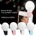 thumbnail image 1 of Pnellth Rechargeable Selfie Light Clip Design 3 Levels Light Adjustable Marquee Flash Function Phone LED Fill Light, 1 of 10