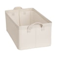 thumbnail image 1 of Pnellth Storage Box Foldable Bamboo Cotton Storage Box with Reinforced Handles Moisture-proof Clothing Basket Closet Organization, 1 of 8