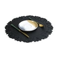 thumbnail image 1 of Pnellth Table Mat Hemmed Edge Heat-resistant Oil-proof Round PVC Heat Insulation Placemat Cup Pad Decoration Kitchen Supplies, 1 of 1