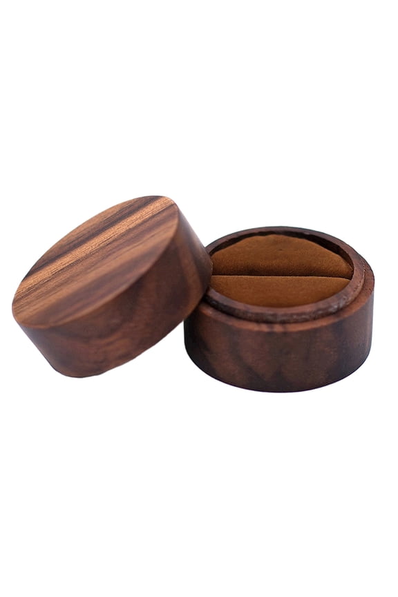 Valentine Day Ring Box Vintage Wooden Ring Storage Box Double Ring Display Case for Proposal Engagement Valentine Day