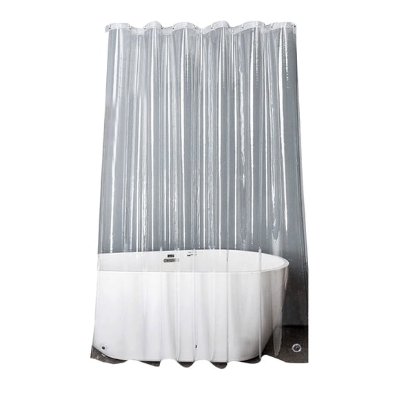 Pnellth Waterproof Clear Shower Curtain Liner with 3 Magnets Rustproof Grommets Durable Quick-Drying Plastic Liner for Bathroom