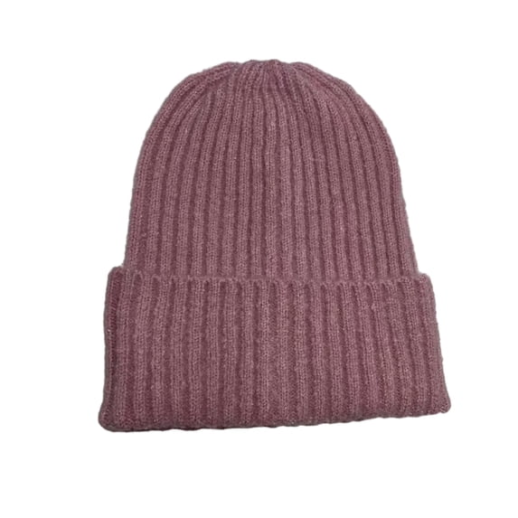 Pnellth Women Fall Winter Hat Knitted Solid Color High Elastic Dome Anti-slip Regular Fit Soft Warm No Brim Windproof Warm Unisex Winter Cap Adult Beanie