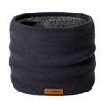 thumbnail image 1 of Pnellth Women Men Winter Neck Warmer Gaiter Winter Neck Gaiter Scarf Solid Color Circle Loop Scarf Solid Color Thick Fleece Lining Knitting Scarf, 1 of 7