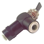 Pneumadyne F11-30-66, 3-Way Normally Closed Valve, Momentary Toggle, 1/4 Push-in Input, 1/4 Push-in Output CA3