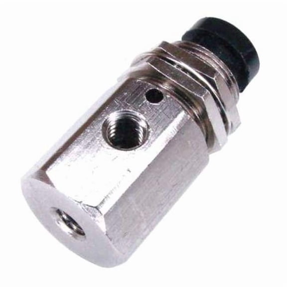 Pneumadyne Manual Air Control Valve, Button, Brass C030105