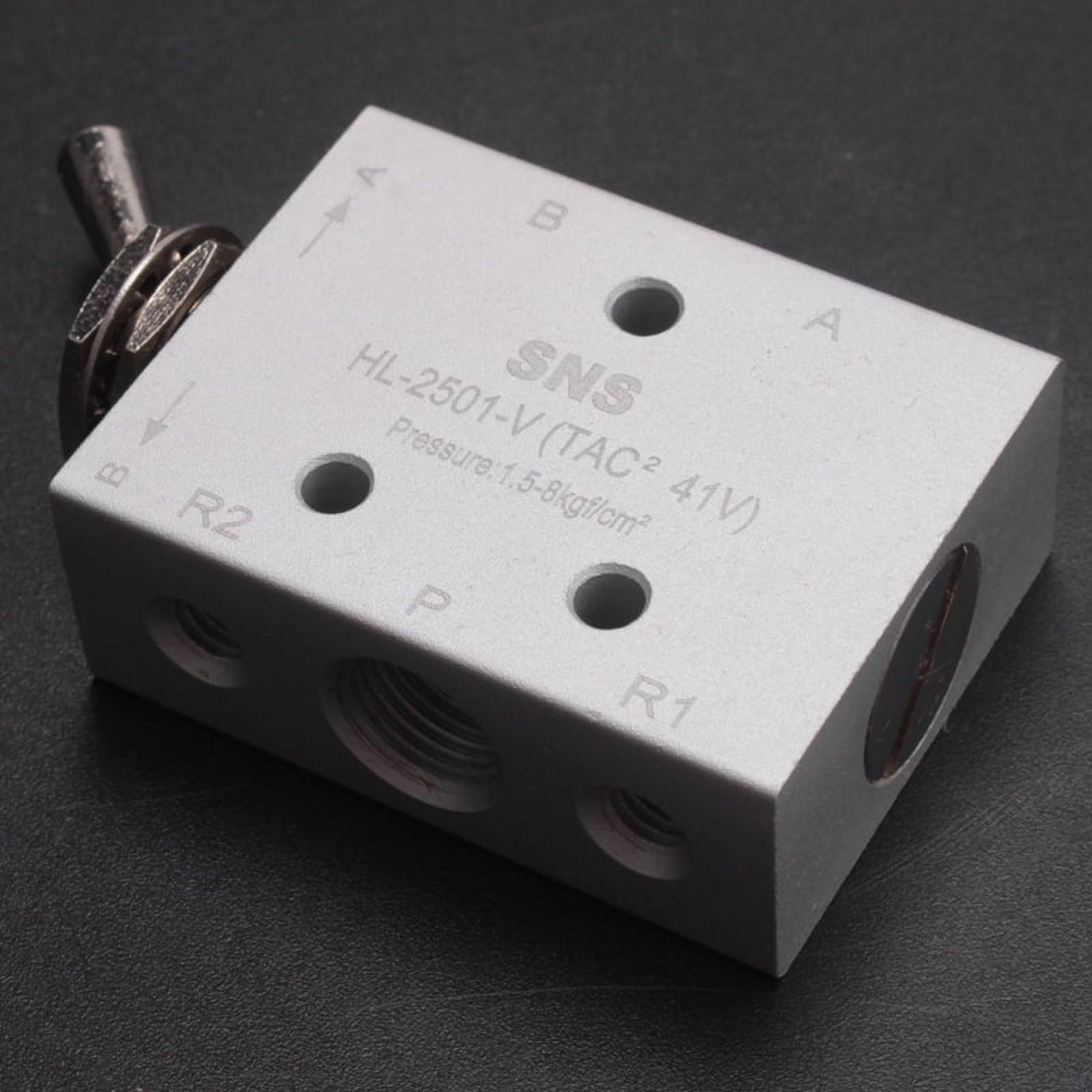 Pneumatic 3 Position 2 Port Toggle Switch G1/8 Pneumatic Mechanical