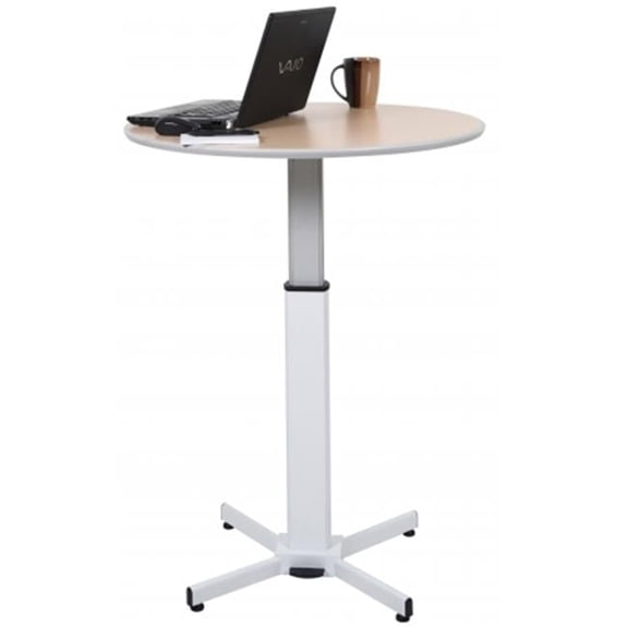 Pneumatic Adjustable Round Pedestal Table - 42 x 31.5 in.