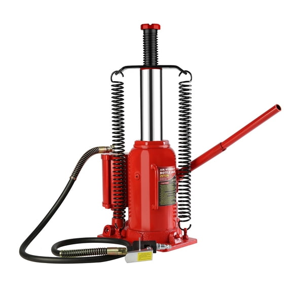 Pneumatic Air Bottle Jack, 20 Ton Air Hydraulic Jack with Manual Hand Pump, Industrial Engineering Jack Lifting Range 10.2"-20.1", for Heavy Duty Auto Trucks, Auto Repair