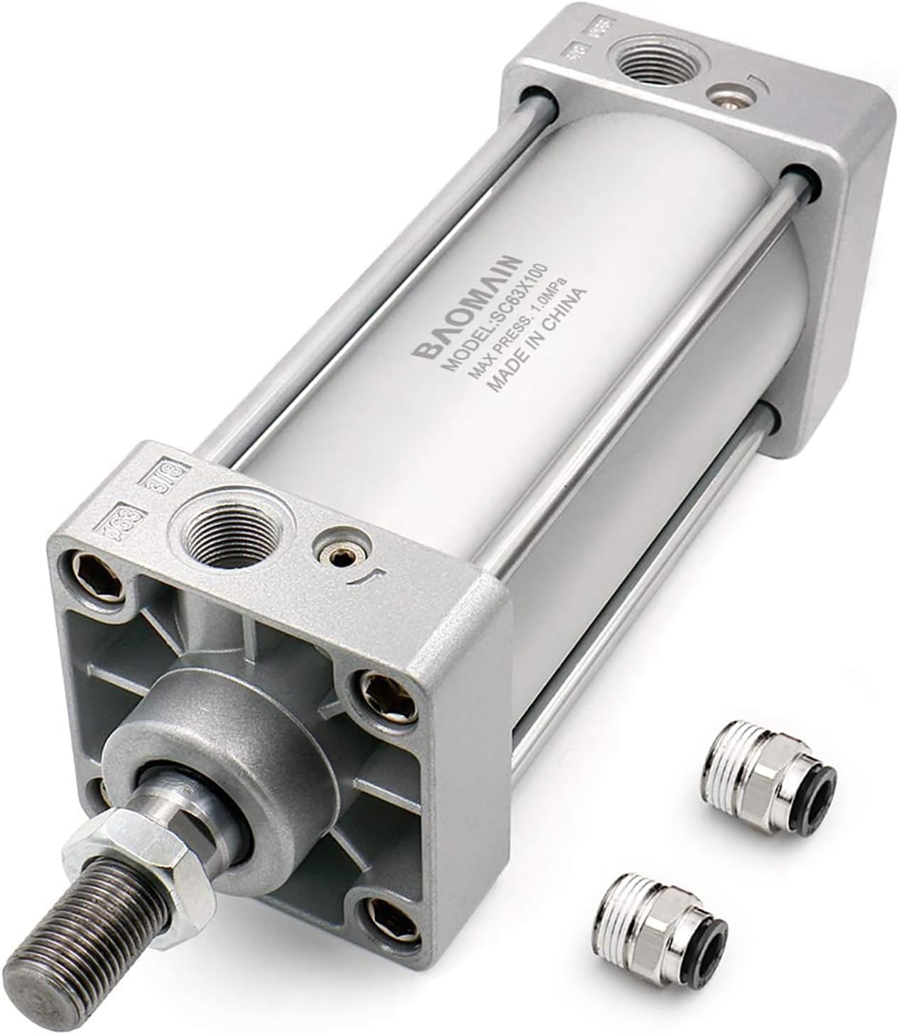 Pneumatic Air Cylinder SC 100mm Bore X 500mm Stroke - Double Acting, PT 1/2 Ports