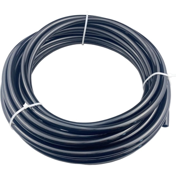 Pneumatic Air Line Tubing: 1/4 Inch OD Polyurethane Hose Pipe (Black-32FT)