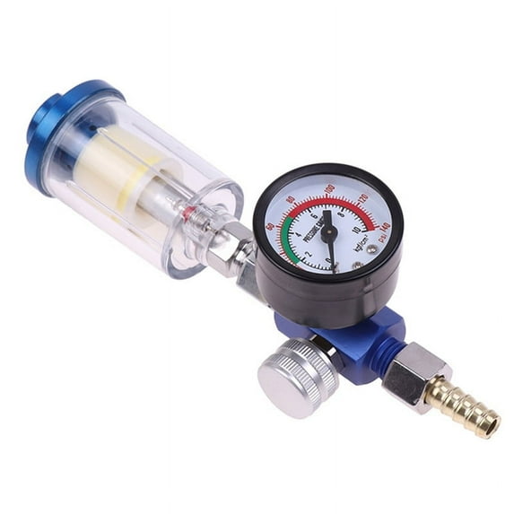 Pneumatic Air Regulator Gauge Water Trap Filter Tool US Adapter Accessories