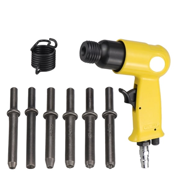 Pneumatic Air Rivet Hammer Professional Handheld Semi-Tubular Rivets/Solid Rivets Round Head Nails Riveter M3 M4 M5 M6 - Multi-Purpose Tool