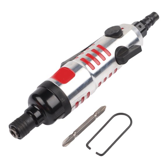 Pneumatic Air Screwdriver with Stepless Speed Control for Woodworking and Power Tool Applications, Featuring a Comfortable Grip and Robust Materials (5s)