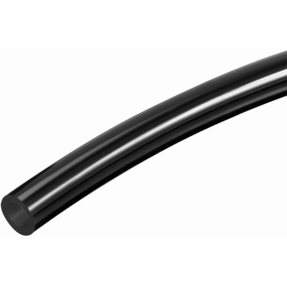 ABOURT PU Polyurethane, Black 5mm x 2m Pneumatic Air Tubing Compressor Hose