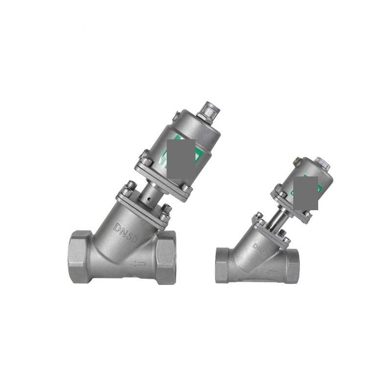 Pneumatic Angle Seat Valve Female thread 304 Stainless Steel Y Type