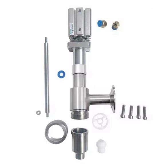 Pneumatic Anti Drip Filling Head,304SUS Stainless Steel Filling Machine Discharge Nozzle