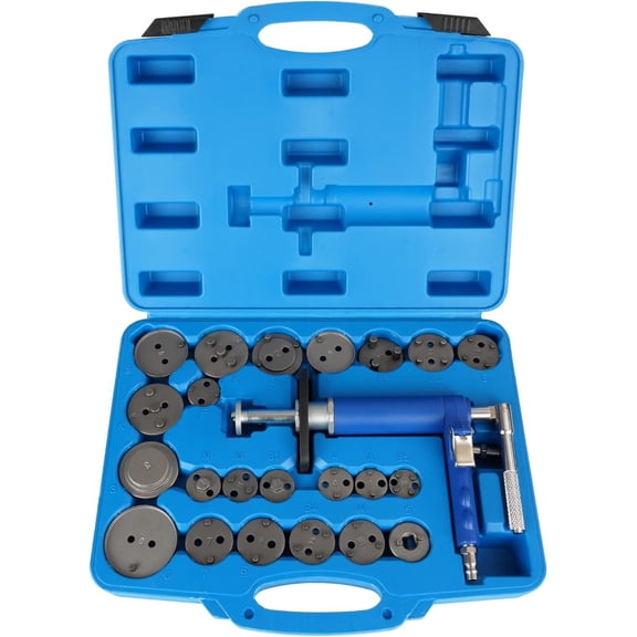 Pneumatic  Calipe  Wind  Tool Set,Rewind Spreader Tool Set with Compression Spreading Tool and 22 count Drive Key Disc Adapters
