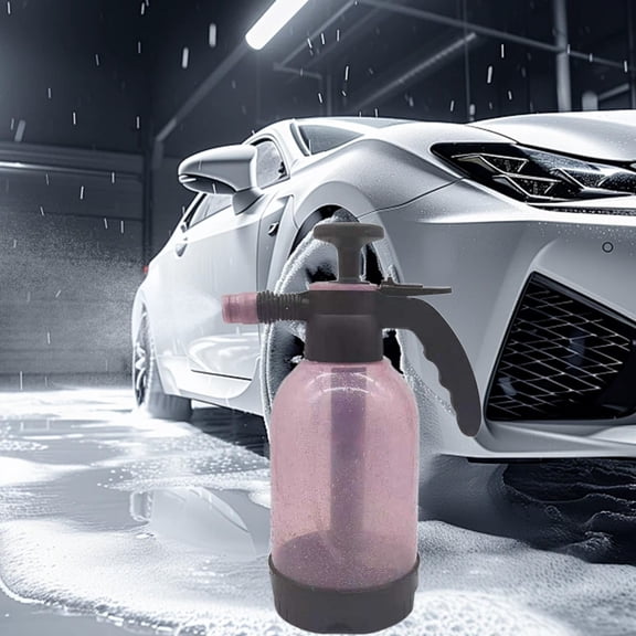 Pneumatic Car Wash Sprayer Bottle 2L High Pressure Foam Adjustable Nozzle For Car Detailing