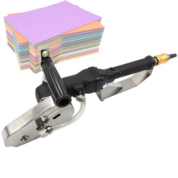 Pneumatic Cardboard Waste Stripper, Corrugated Paper Stripping Tool, Cardboard Edge Cutter Trimming Tool, Gray Board Crusher,A