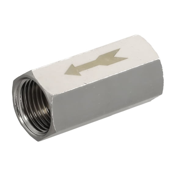 Pneumatic Check Valve Bsp Female Thread Copper Nickel Plating Non-Return Valve