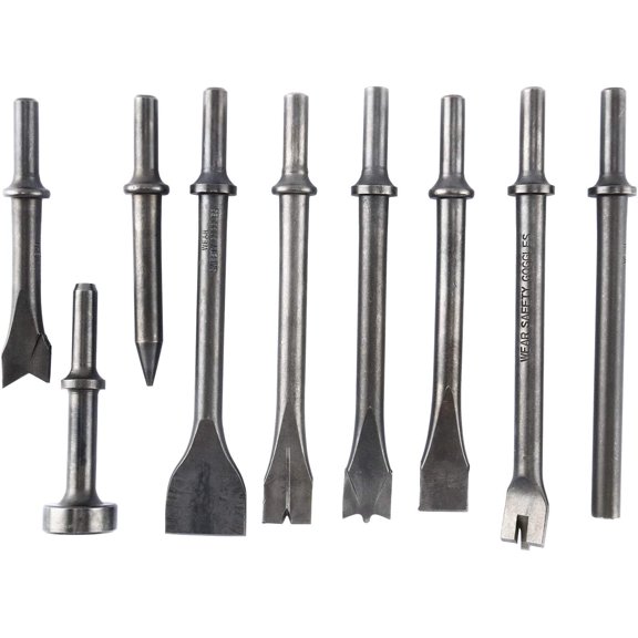 Pneumatic Chisel Set 9pcs Air Hammer Punch Chipping Bits Tool