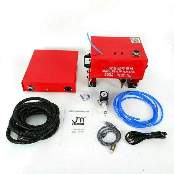 Pneumatic Dot Peen Marking Machine for VIN Code Chassis Number Rotary Marking
