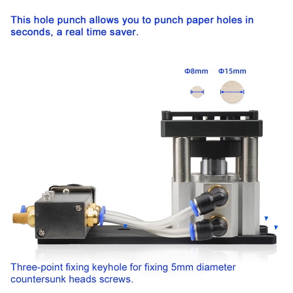 Pneumatic Edges Banding Punching Machine Artifact Pneumatic Edges Banding Punching Machine Dual Hole Hole-punching Device Automatic Punching Artifact Portable Puncher