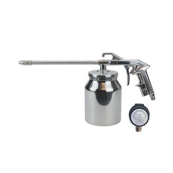 Pneumatic Engine Cleaning Gun Heavy Duty Wide Mouth Tank with Air Regulator