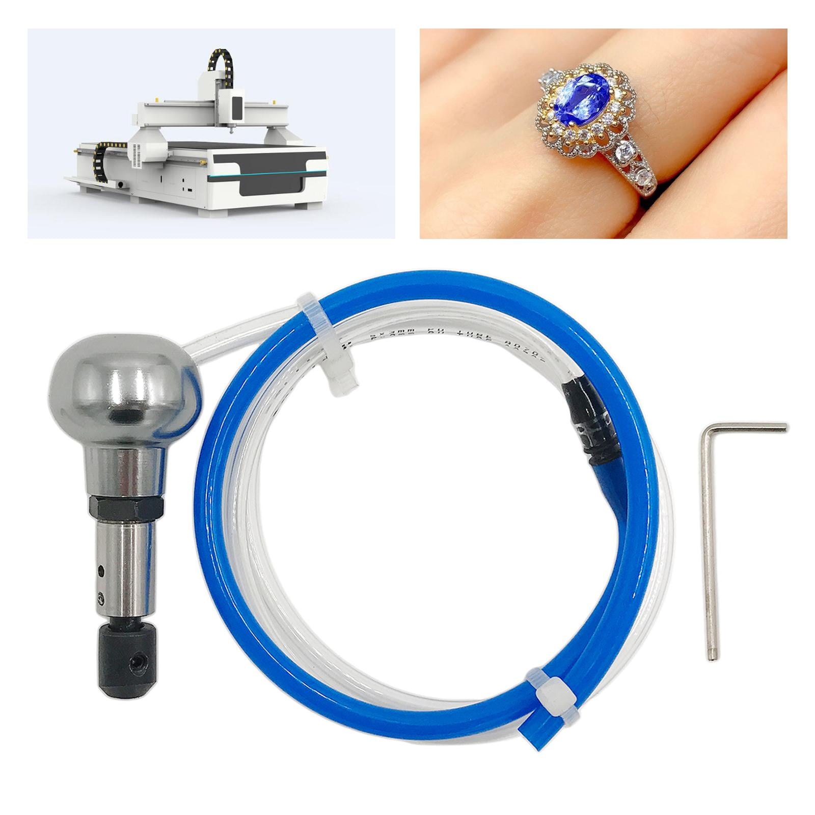 Pneumatic Engraving Handpiece Engraving Cutting Bits Jewelry Engraver Tool Carving Graver for Pneumatic Impact Engraving Machine white