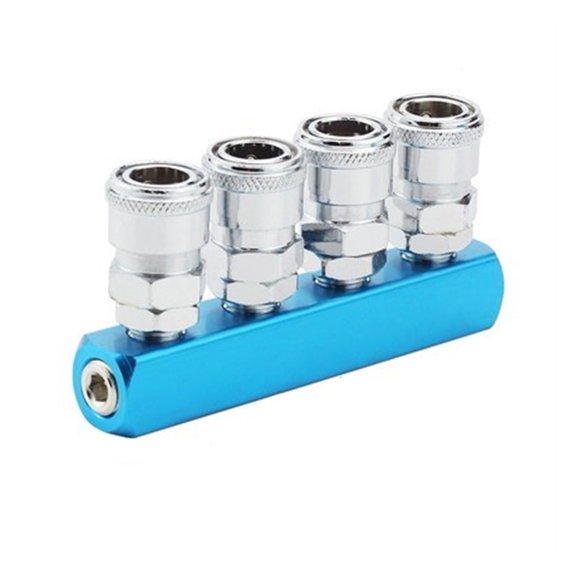 Pneumatic Fitting Compressor Fittings 1/4 Quick Connector Air Gas Distributor for Pump Tool Coupler Manifold Multi Splitter