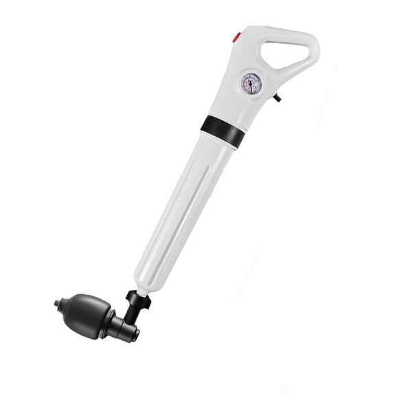 Pneumatic Floor Drain Unclogging Tool with Visual Barometer Splashproof Powerful Air Pressure Dredge for Bathroom Clogged Toilet Unblocker