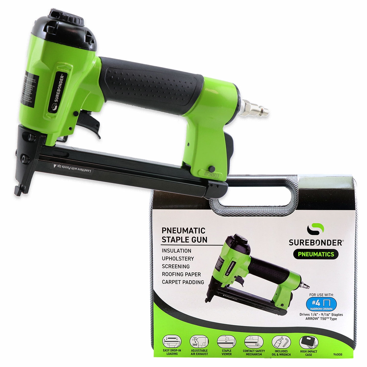 Pneumatic Heavy Duty Standard T 50 Type Stapler 9600B Walmart