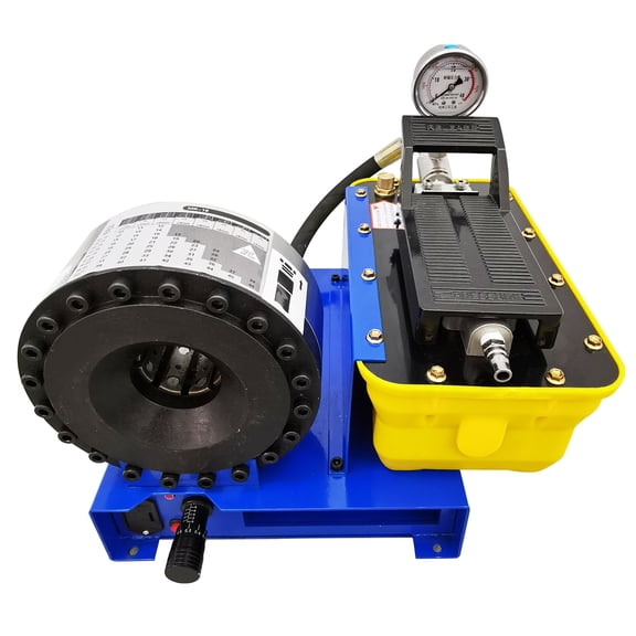 Pneumatic Hose Crimper 0.24"-2" Hose Crimping Tool with 10 Sets Dies